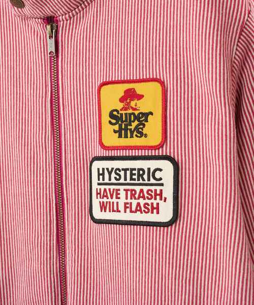 HYSTERIC GLAMOUR(ヒステリックグラマー)の「SUPER HYSワッペン トラックジャケット(その他アウター・メンズ・ネイビー/ピンク/ブラック・X-LARGE/LARGE/MEDIUM/SMALL)」の7枚目の写真