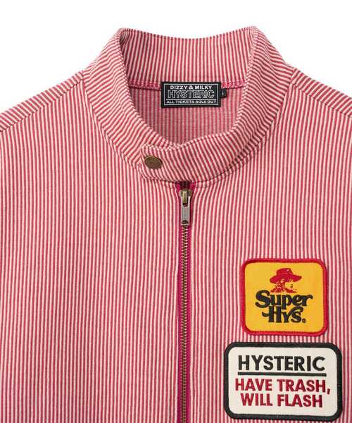 HYSTERIC GLAMOUR(ヒステリックグラマー)の「SUPER HYSワッペン トラックジャケット(その他アウター・メンズ・ネイビー/ピンク/ブラック・X-LARGE/LARGE/MEDIUM/SMALL)」の8枚目の写真