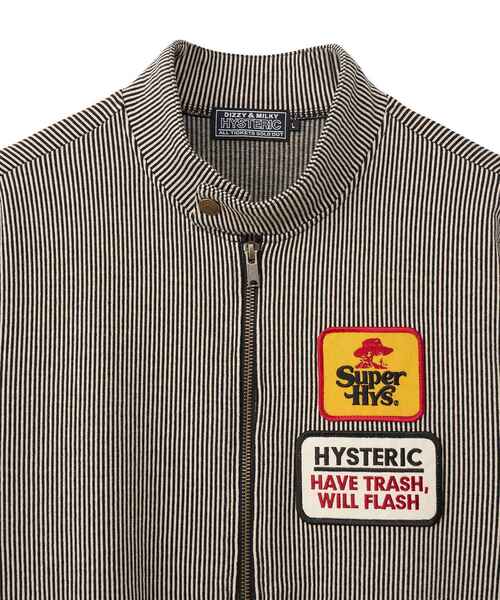 HYSTERIC GLAMOUR(ヒステリックグラマー)の「SUPER HYSワッペン トラックジャケット(その他アウター・メンズ・ネイビー/ピンク/ブラック・X-LARGE/LARGE/MEDIUM/SMALL)」の5枚目の写真