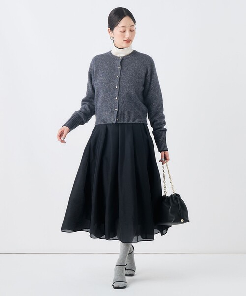 NOLLEY’S(ノーリーズ)の「ウォッシャブルシアータックフレアースカート(スカート・レディース・ブラック/キナリ・36/34/38)」の15枚目の写真