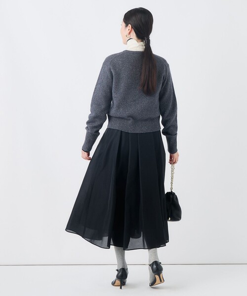 NOLLEY’S(ノーリーズ)の「ウォッシャブルシアータックフレアースカート(スカート・レディース・ブラック/キナリ・36/34/38)」の17枚目の写真