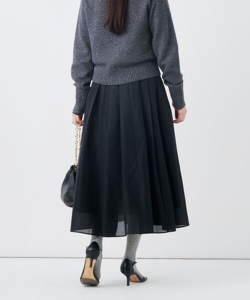 NOLLEY’S(ノーリーズ)の「ウォッシャブルシアータックフレアースカート(スカート・レディース・ブラック/キナリ・36/34/38)」の21枚目の写真