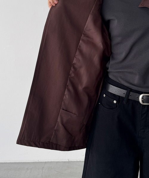 CANAL JEAN(キャナルジーン)の「El mar スタンドカラーラグランハーフコート(その他アウター・レディース・ブラウン/ブラック・ONE SIZE)」の19枚目の写真