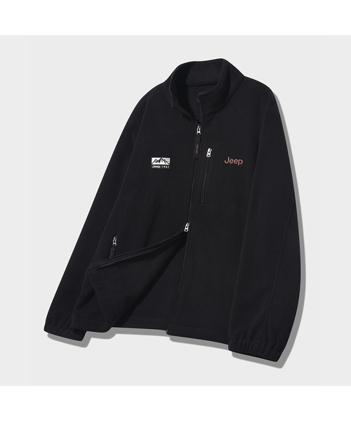 JEEP(ジープ)の「2WAYレトロマウンテン1941フリースジップアップ4COLOR(JR5TZU191)(その他アウター・レディース・ブラック/アイボリー・S/M/L/XL/2XL)」の1枚目の写真