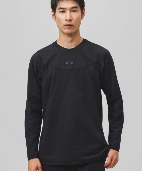 OAKLEY(オークリー)の「オークリー OAKLEY O-SYNC PACK KNIT L/S CREW 2.0(Tシャツ/カットソー・メンズ・ブルーグレー/ホワイト/ブラック・M/L/LL/3L/S)」の1枚目の写真