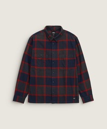 VANS（バンズ）の「LARKSPUR フランネルシャツ / Larkspur Plaid Flannel Shirt Parisian Night/Poppy Ember VN000TABHBR1（シャツ/ブラウス）」