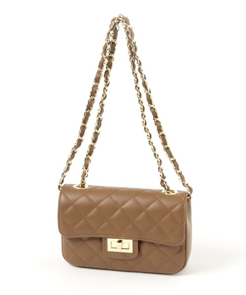 AULENTTI(オウレンティ)の「【AULENTTI】キルティングBAG(ショルダーバッグ・レディース・ブラウン・FREE)」の4枚目の写真