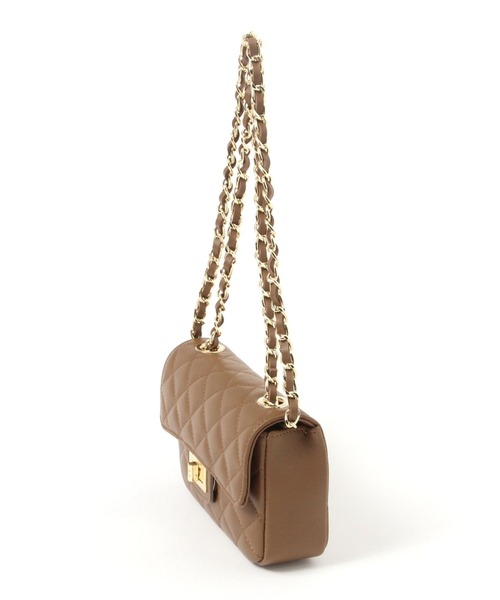 AULENTTI(オウレンティ)の「【AULENTTI】キルティングBAG(ショルダーバッグ・レディース・ブラウン・FREE)」の6枚目の写真