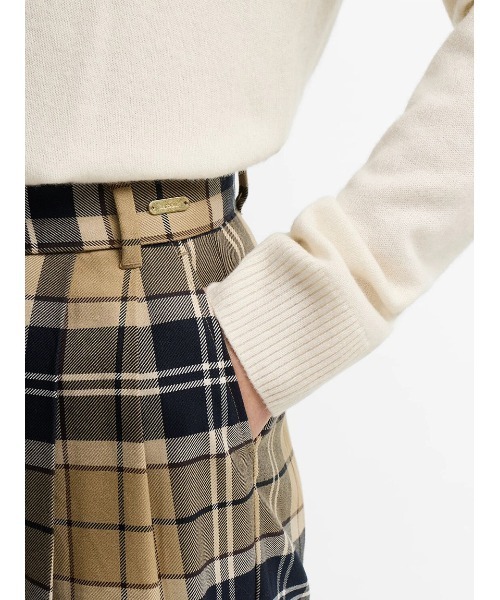 Barbour（バブアー）の「Delilah タータンチェック テーラードパンツ（レディース）（その他パンツ・レディース・ベージュ/ダークグリーン・10/8）」の6枚目の写真