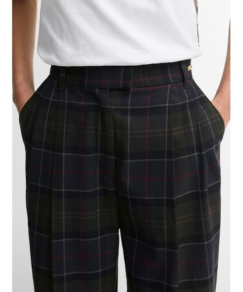 Barbour（バブアー）の「Delilah タータンチェック テーラードパンツ（レディース）（その他パンツ・レディース・ベージュ/ダークグリーン・10/8）」の12枚目の写真