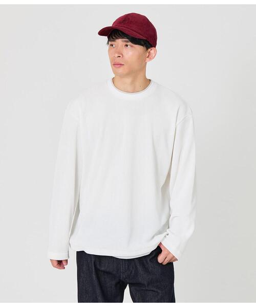 Park Slope NEWYORKER（パークスロープニューヨーカー）の「レイヤード長袖Tシャツ（Tシャツ/カットソー・メンズ・ホワイト/ブラウン・SMALL/MEDIUM/LARGE/X-LARGE）」の15枚目の写真