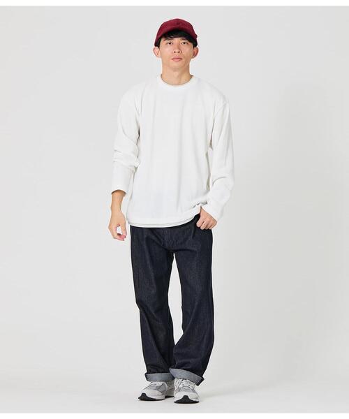 Park Slope NEWYORKER（パークスロープニューヨーカー）の「レイヤード長袖Tシャツ（Tシャツ/カットソー・メンズ・ホワイト/ブラウン・SMALL/MEDIUM/LARGE/X-LARGE）」の16枚目の写真