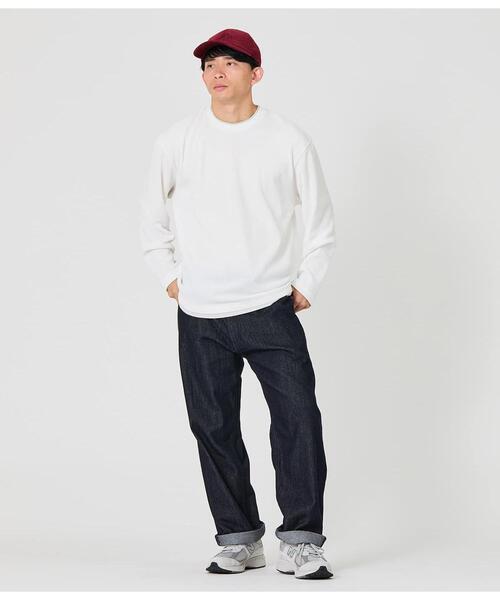 Park Slope NEWYORKER（パークスロープニューヨーカー）の「レイヤード長袖Tシャツ（Tシャツ/カットソー・メンズ・ホワイト/ブラウン・SMALL/MEDIUM/LARGE/X-LARGE）」の17枚目の写真