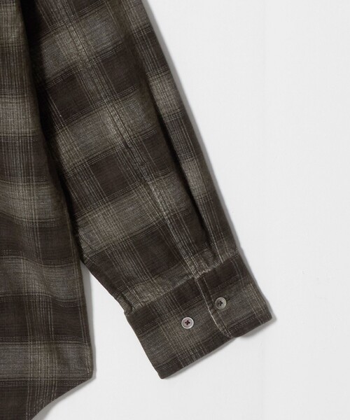 BEAUTY&YOUTH UNITED ARROWS(ビューティーアンドユースユナイテッドアローズ)の「コットン コーデュロイ チェック シャツ(シャツ/ブラウス・レディース・ダークブラウン/ナチュラル・FREE)」の5枚目の写真