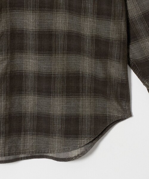BEAUTY&YOUTH UNITED ARROWS(ビューティーアンドユースユナイテッドアローズ)の「コットン コーデュロイ チェック シャツ(シャツ/ブラウス・レディース・ダークブラウン/ナチュラル・FREE)」の6枚目の写真