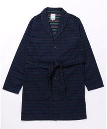 SEVENDAYS=SUNDAY | インディゴボーダー　ガウンコート(ステンカラーコート)