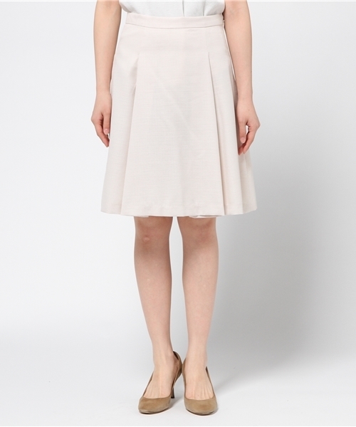 N.（N. Natural Beauty Basic）（エヌエヌナチュラルビューティーベーシック）の「タックサーキュラースカート（スカート・レディース・ホワイト/レッド/ブルー・MEDIUM/SMALL）」の4枚目の写真