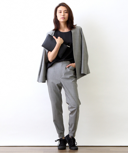 qualite（カリテ）の「ストレッチウールトラックパンツ（その他パンツ