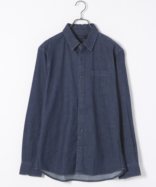 RAGEBLUE（レイジブルー）の「ストレッチデニムシャツ/732692（シャツ/ブラウス・メンズ・ブルー/ネイビー/その他1・LARGE/MEDIUM）」の2枚目の写真