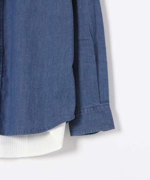 RAGEBLUE（レイジブルー）の「ストレッチデニムシャツ/732692（シャツ/ブラウス・メンズ・ブルー/ネイビー/その他1・LARGE/MEDIUM）」の7枚目の写真