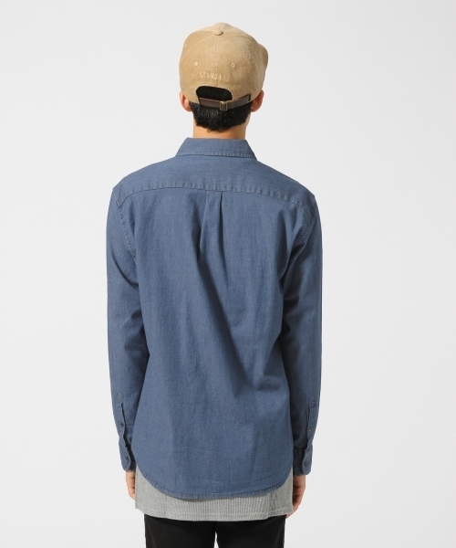 RAGEBLUE（レイジブルー）の「ストレッチデニムシャツ/732692（シャツ/ブラウス・メンズ・ブルー/ネイビー/その他1・LARGE/MEDIUM）」の12枚目の写真