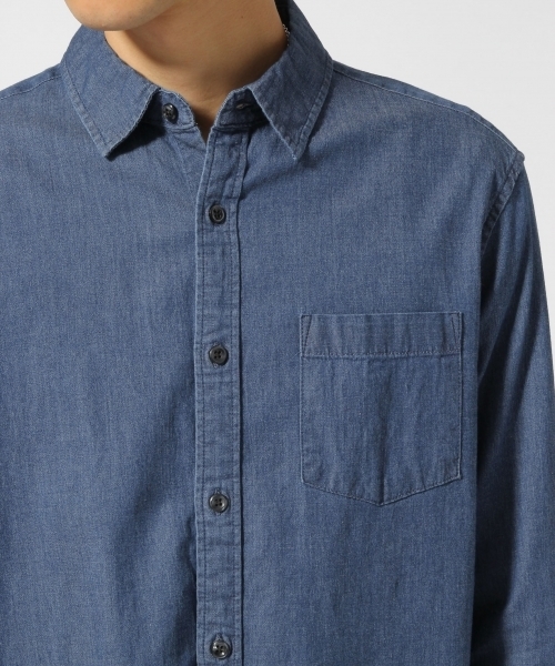 RAGEBLUE（レイジブルー）の「ストレッチデニムシャツ/732692（シャツ/ブラウス・メンズ・ブルー/ネイビー/その他1・LARGE/MEDIUM）」の13枚目の写真
