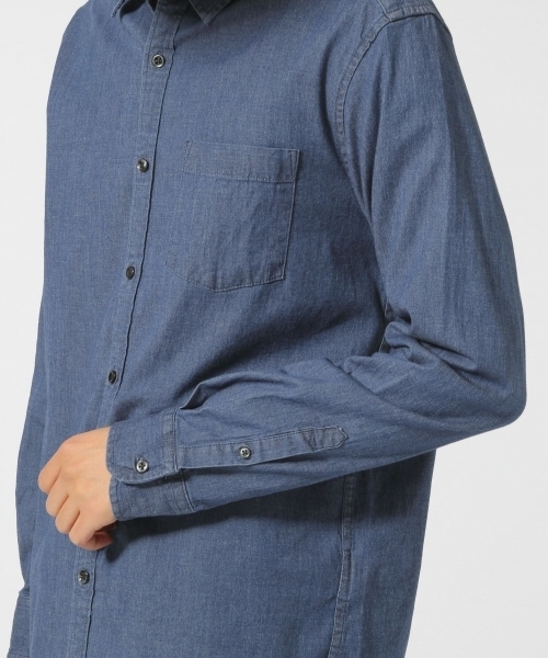 RAGEBLUE（レイジブルー）の「ストレッチデニムシャツ/732692（シャツ/ブラウス・メンズ・ブルー/ネイビー/その他1・LARGE/MEDIUM）」の14枚目の写真