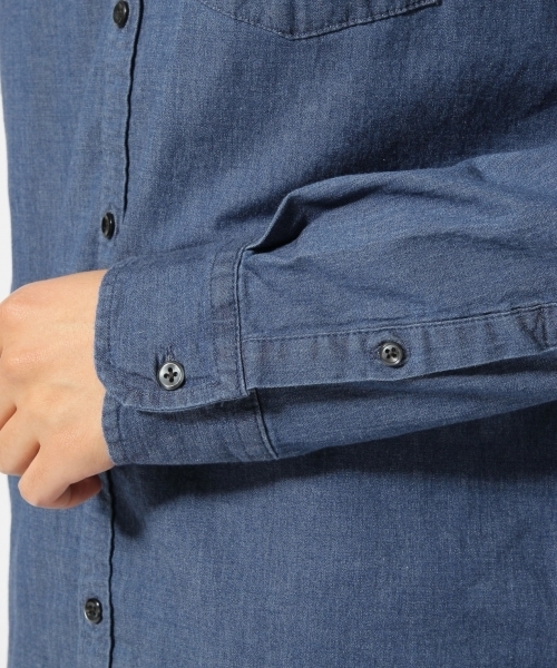 RAGEBLUE（レイジブルー）の「ストレッチデニムシャツ/732692（シャツ/ブラウス・メンズ・ブルー/ネイビー/その他1・LARGE/MEDIUM）」の15枚目の写真