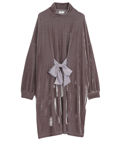 merry jenny（メリージェニー）の「ベロアリボンワンピース（ワンピース・レディース・ブラック/ラベンダー・FREE）」の3枚目の写真