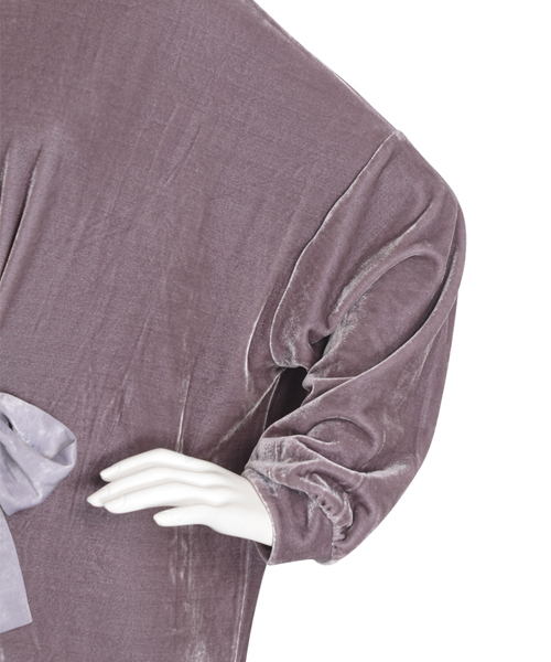 merry jenny（メリージェニー）の「ベロアリボンワンピース（ワンピース・レディース・ブラック/ラベンダー・FREE）」の8枚目の写真