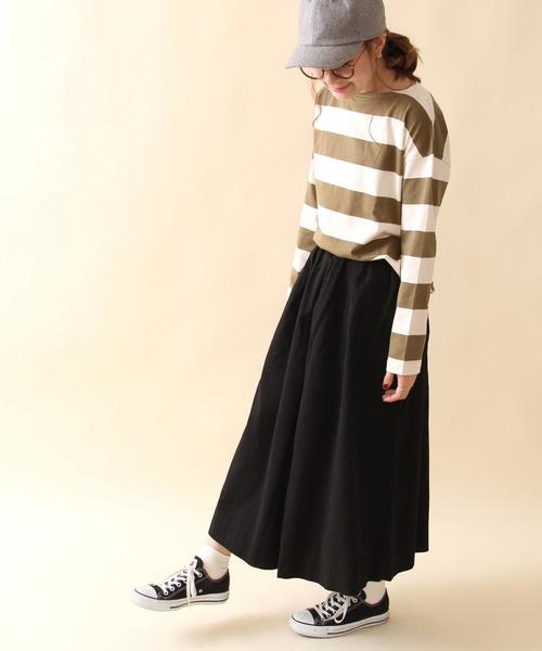 coen(コーエン)の「起毛リラックスワイドパンツ(その他パンツ・レディース・オリーブ/ブラック・MEDIUM/LARGE)」の8枚目の写真