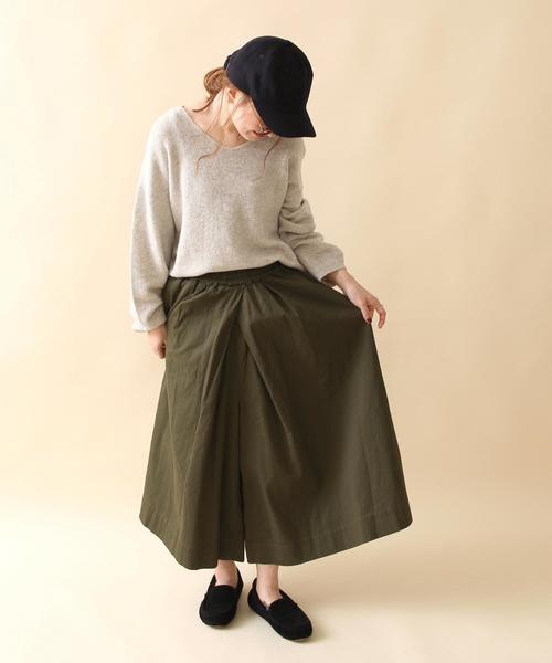 coen(コーエン)の「起毛リラックスワイドパンツ(その他パンツ・レディース・オリーブ/ブラック・MEDIUM/LARGE)」の12枚目の写真