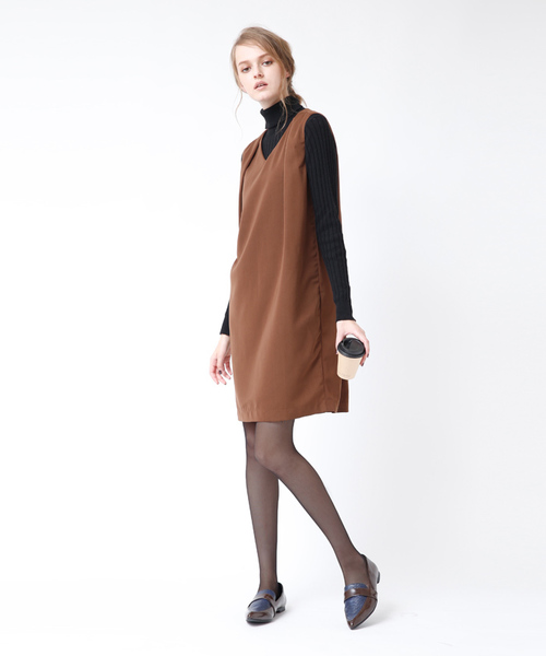 Titivate ティティベイト の ﾊﾞｯｸﾀｯｸｺｸｰﾝﾜﾝﾋﾟｰｽﾄﾞﾚｽ ドレス Wear