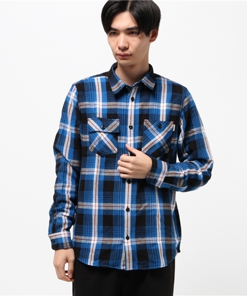 CARHARTT WIP トップス シャツ・ブラウス ブルー チェック柄 Carhartt WIP（カーハートダブリューアイピー）の「L/S LAWLER