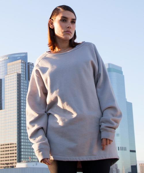 MONKEY TIME(モンキータイム)の「<CALUX×monkey time> ∴ OVERDYE SWEAT CREW/スウェット◆(スウェット・メンズ・ライトグレー/ダークグレー/パープル・X-LARGE/LARGE/MEDIUM/SMALL)」の2枚目の写真