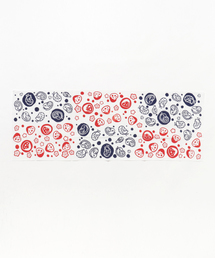 Amina（アミナ）の「【カヤ】おかめとひょっとこ手ぬぐい（ハンカチ/ハンドタオル）」