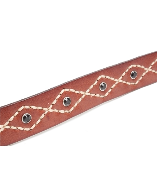 NANO universe（ナノユニバース）の「ストーン×スタッズベルト（ベルト・レディース・キャメル/ブラウン・FREE）」の4枚目の写真