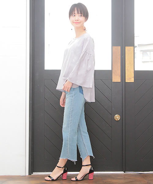 SESTO（セスト）の「コルクチャンキーヒール美脚ストラップサンダル（サンダル・レディース・アイボリー/ブラック/ベージュ/ミント/ネイビー/ライトグレー・24.0cm/25.5cm/24.5cm/22.0cm/23.0cm/22.5cm/23.5cm）」の8枚目の写真