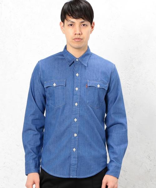Levi's（リーバイス）の「[リーバイス] BC LEVIS ORANGE TAB シャツ ◆（シャツ/ブラウス・メンズ・ターコイズブルー・LARGE/MEDIUM/SMALL）」の3枚目の写真