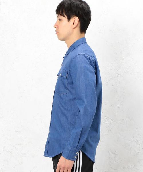 Levi's（リーバイス）の「[リーバイス] BC LEVIS ORANGE TAB シャツ ◆（シャツ/ブラウス・メンズ・ターコイズブルー・LARGE/MEDIUM/SMALL）」の4枚目の写真