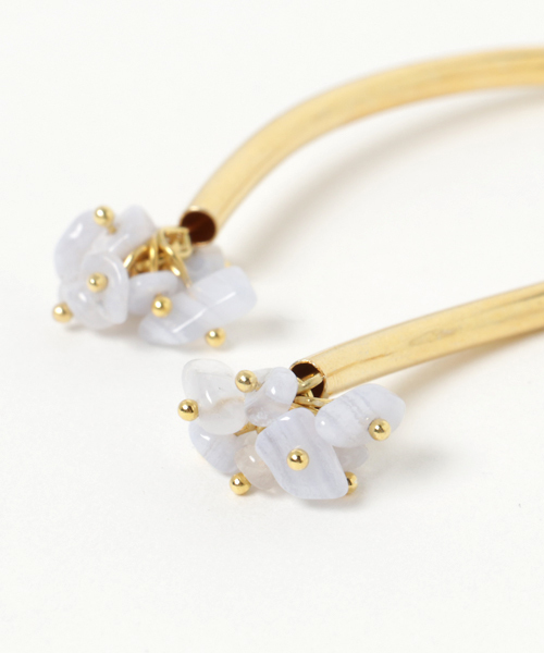 TONE SELECT GOODS(トーンセレクトグッズ)の「【nocca】bouquet earring(イヤリング・レディース・ブルー/ベージュ/ホワイト/その他・FREE)」の7枚目の写真