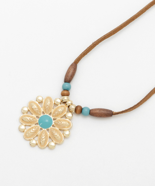 チャイハネ(チャイハネ)の「【チャイハネ】リリティネックレス(ネックレス・レディース・ターコイズブルー/ホワイト/ピンク・FREE)」の2枚目の写真