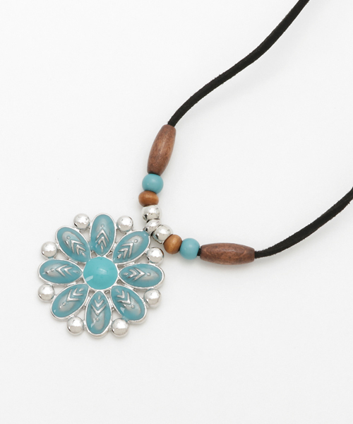 チャイハネ(チャイハネ)の「【チャイハネ】リリティネックレス(ネックレス・レディース・ターコイズブルー/ホワイト/ピンク・FREE)」の3枚目の写真