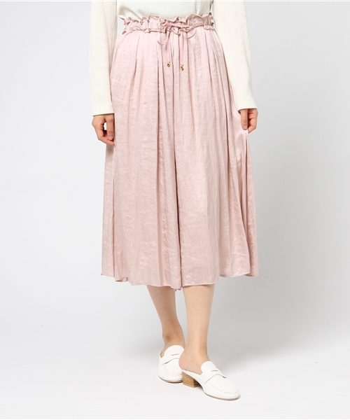 JILL by JILL STUART（ジルバイジルスチュアート）の「SATIN DRAPE PANTS（その他パンツ・レディース・ピンク/グレー/ピンク系その他/ブラウン・FREE）」の16枚目の写真