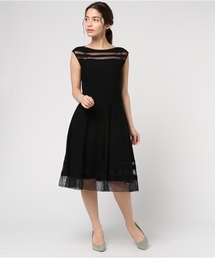 EPOCA エポカ グラデーションレースワンピース 総かぎ針編みニット 40 EPOCA エポカ グラデーションレースワンピース 総かぎ針編み