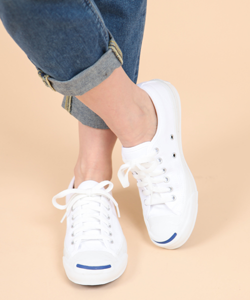 CONVERSE（コンバース）の「【予約】【FUDGE5月号掲載】CONVERSE / ジャックパーセル（スニーカー・レディース・ホワイト・23.5/24/24.5）」の11枚目の写真