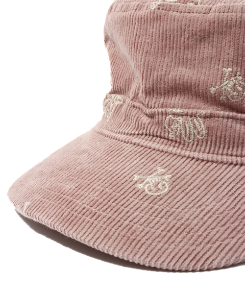 JOEY HYSTERIC（ジョーイヒステリック）の「HYSTERIC WORLD総刺繍 ミリタリーキャップ（キャップ・キッズ・ベージュ/サックスブルー/ピンク・MEDIUM/LARGE）」の6枚目の写真