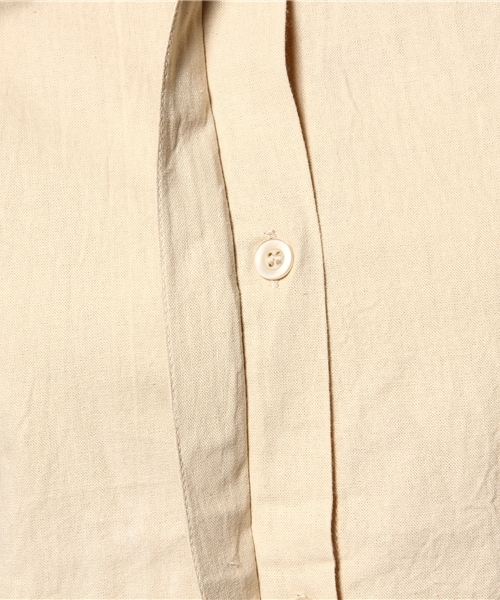 Kastane（カスタネ）の「前立て刺繍入りBL（シャツ/ブラウス・レディース・オフホワイト/ベージュ・FREE）」の5枚目の写真