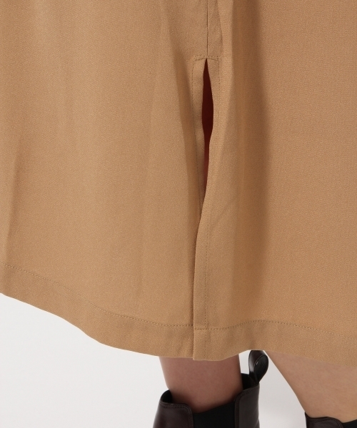 GLOBAL WORK（グローバルワーク）の「Vネックコートワンピース/766238（ワンピース・レディース・カーキ/ベージュ/ネイビー・LARGE/MEDIUM）」の9枚目の写真