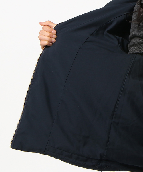 un dix cors（アンディコール）の「NEWミドルダウンジャケット（ダウンジャケット/コート・レディース・アイボリー/ネイビー/ブラック・ﾌﾘ-）」の6枚目の写真
